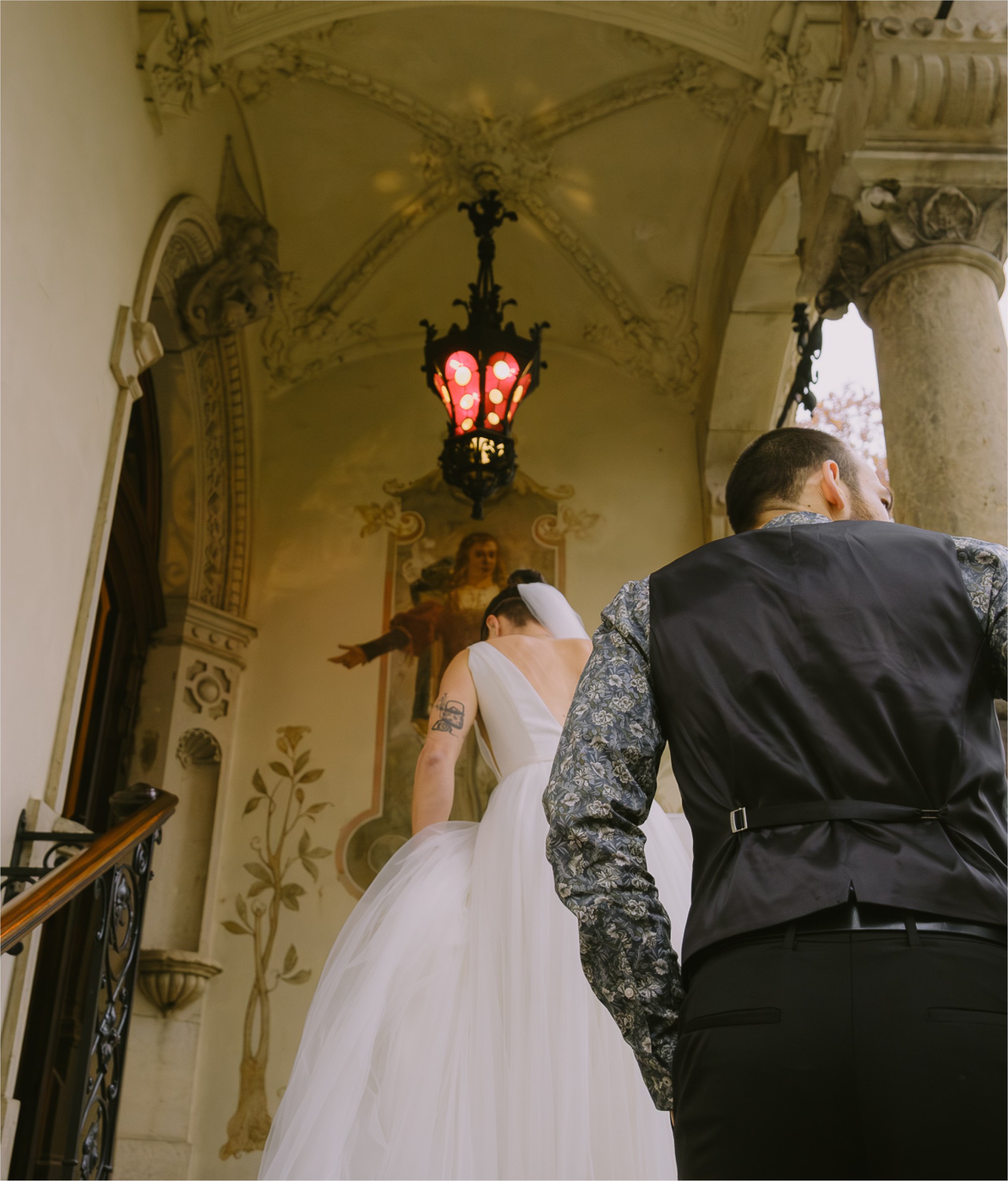 Kleine alternative November-Hochzeit in der Goetheallee Dresden und der Standseilbahn