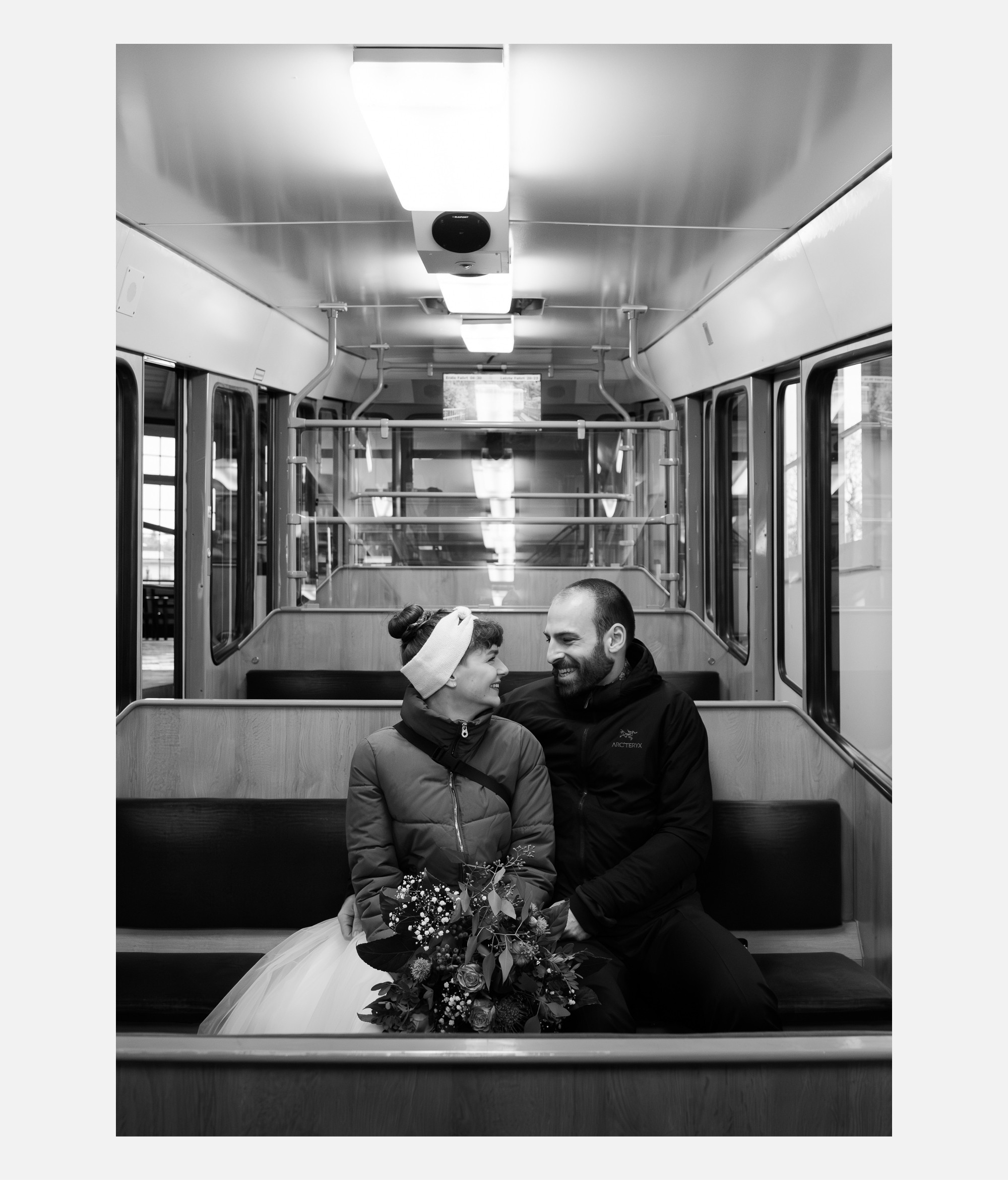 Kleine November-Hochzeit in der Goetheallee Dresden und der Standseilbahn