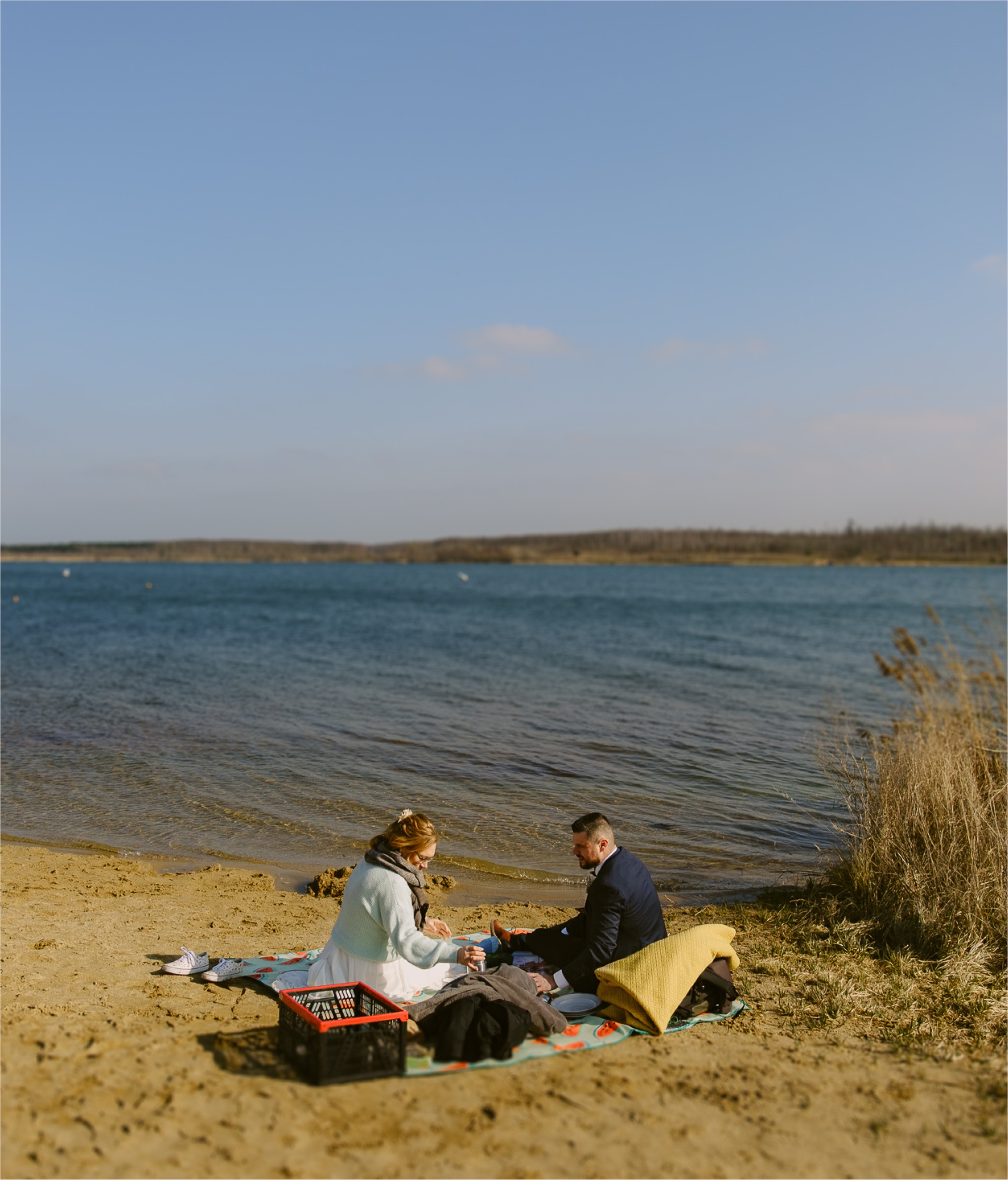 Geheime Hochzeit zu zweit, Elopement in Leipzig am Zwenkauer See