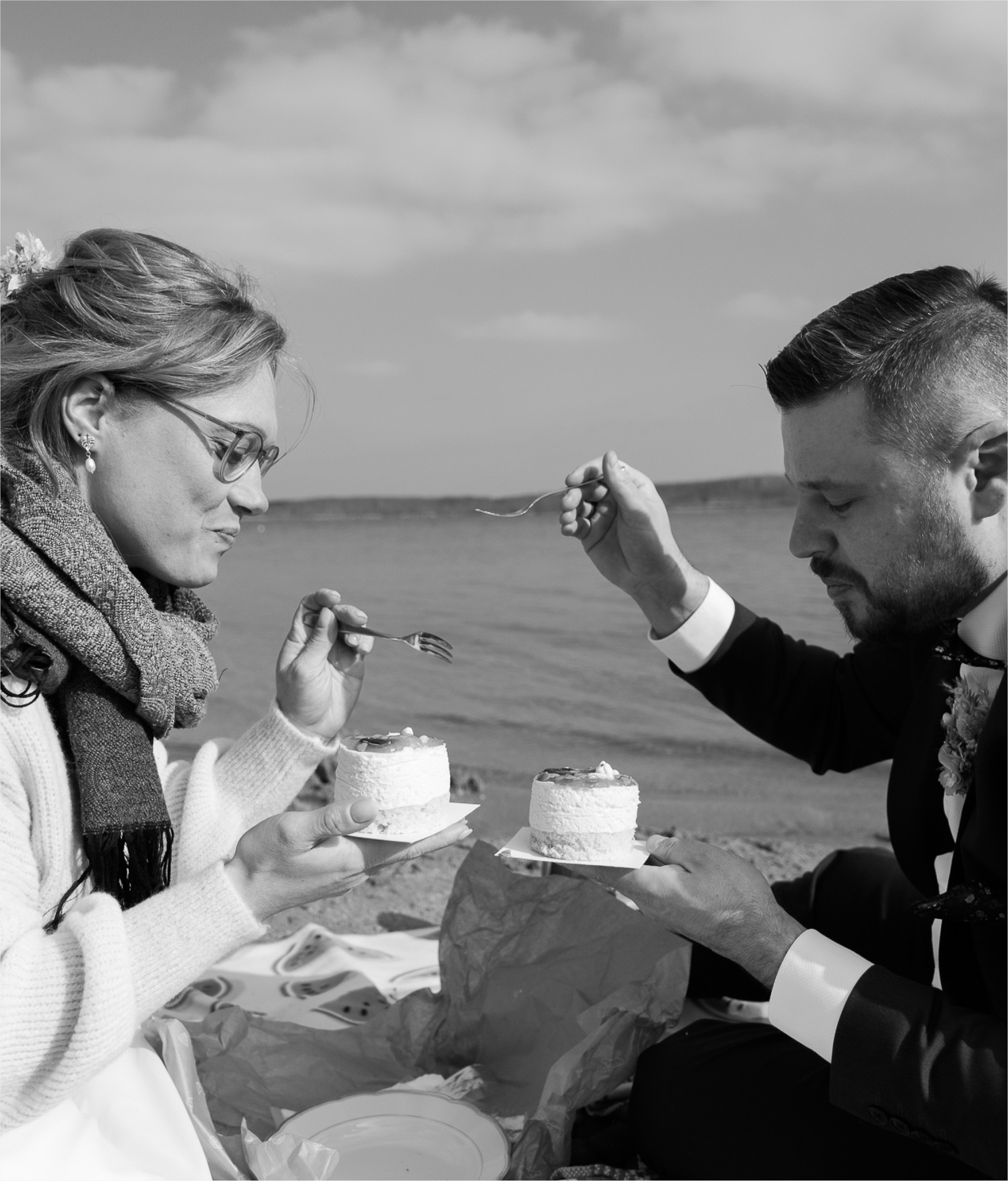 Geheime Hochzeit zu zweit, Elopement in Leipzig am Zwenkauer See